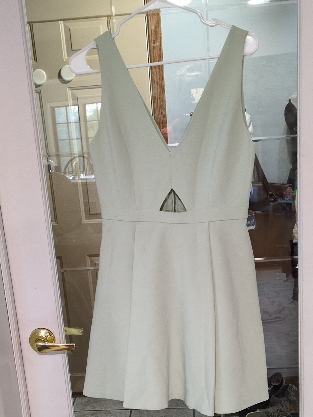 Alice + Olivia Mint Sleeveless A-Line Dress